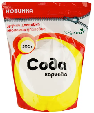 Сода харчова Ugrow, дой-пак, 300 г